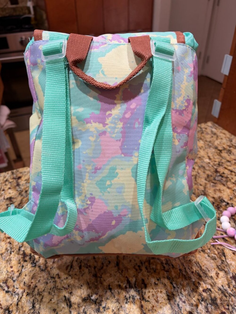 PASTEL MINI BACKPACK WITH KEY RING - Picture 3 of 3